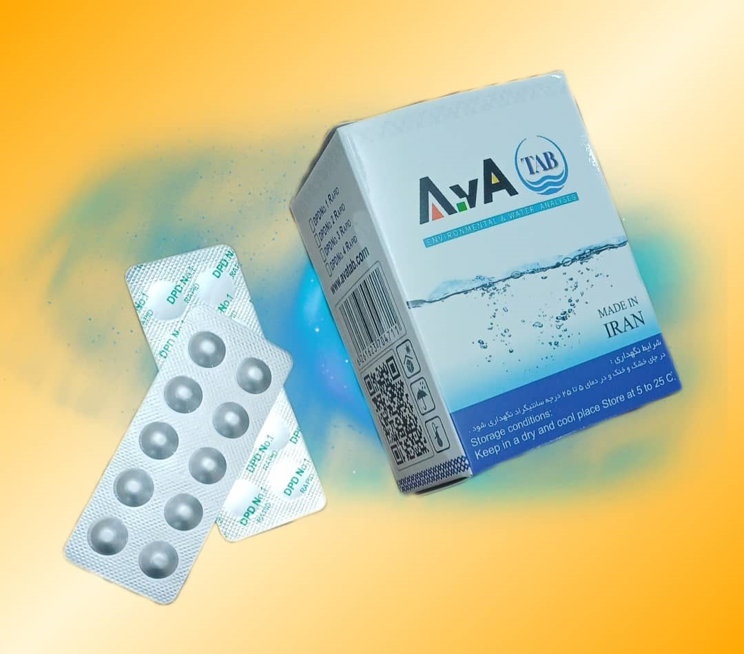 قرص سنجش کلر آب آزما تجهیز دکتر سلیمانی بسته 100 عددی